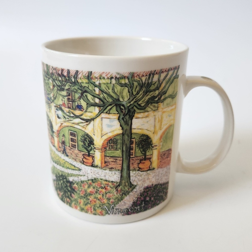 Chaleuer Masters Collection Coffee Mug D Burrows Courtyard Artwork Impressionist